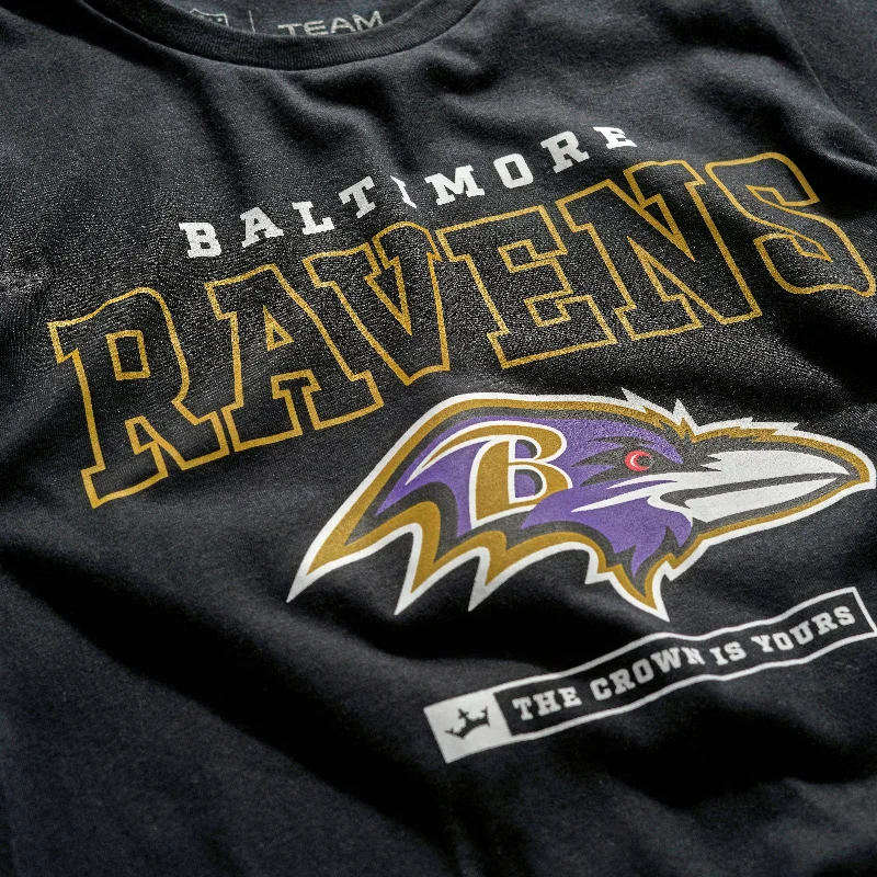 Baltimore Ravens Crown Women's Short Sleeve T-Shirt