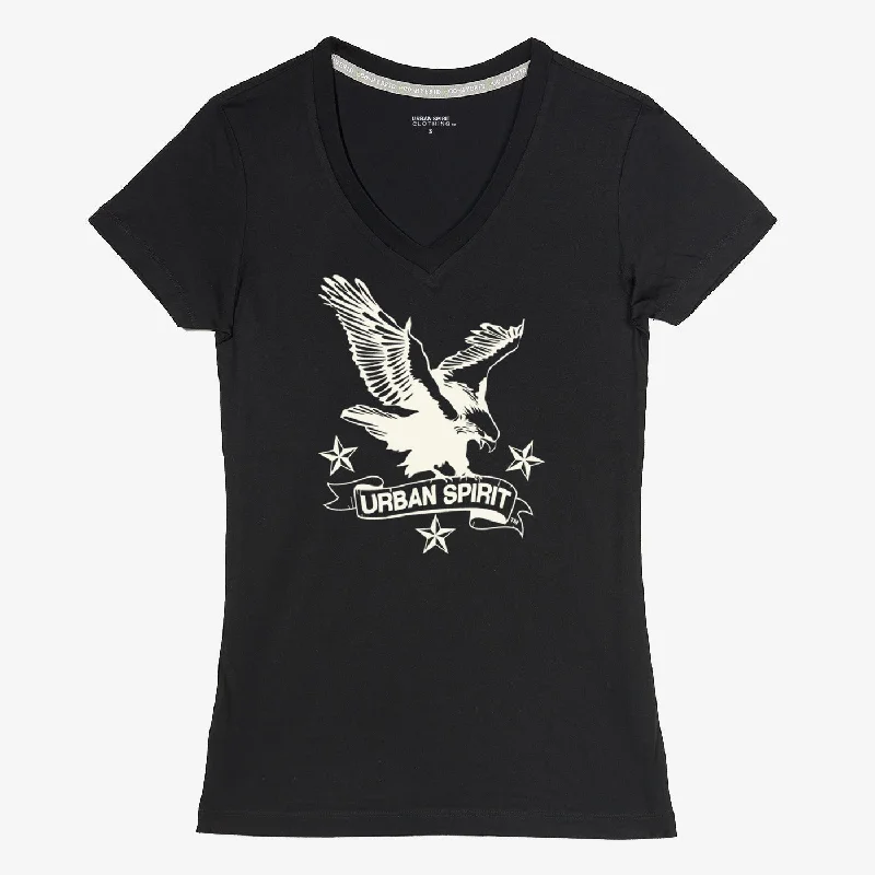 US Tattoo Eagle Women V-Neck