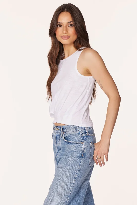 PLEATED HEM TANK