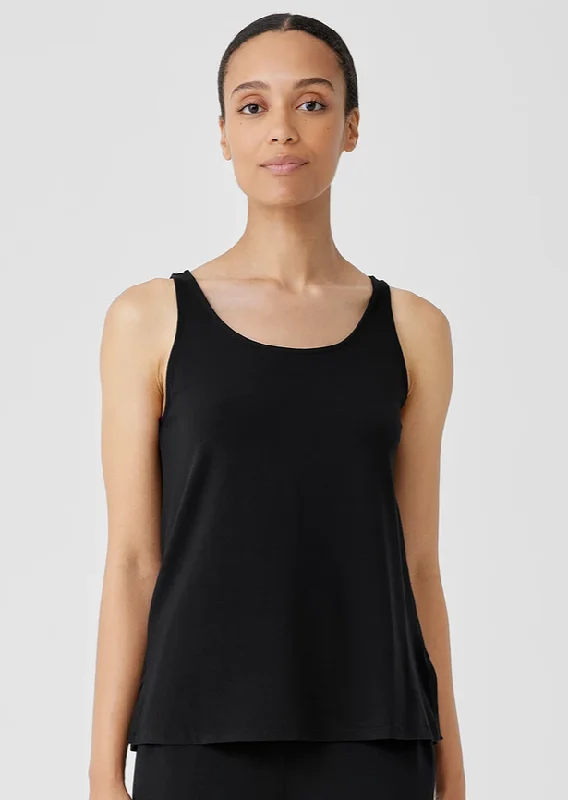 Eileen Fisher - Stretch Jersey Scoop Neck Tank