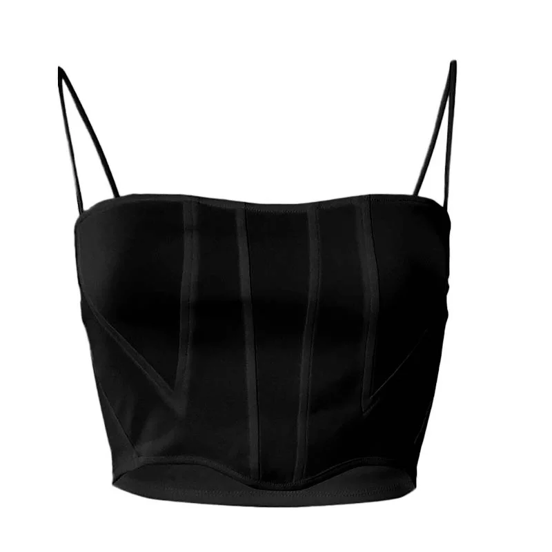 Streetwear Mesh Boned Cami Corset