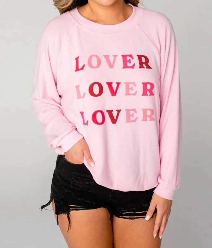 Courtney Lover Lover Lover Sweatshirt In Pink