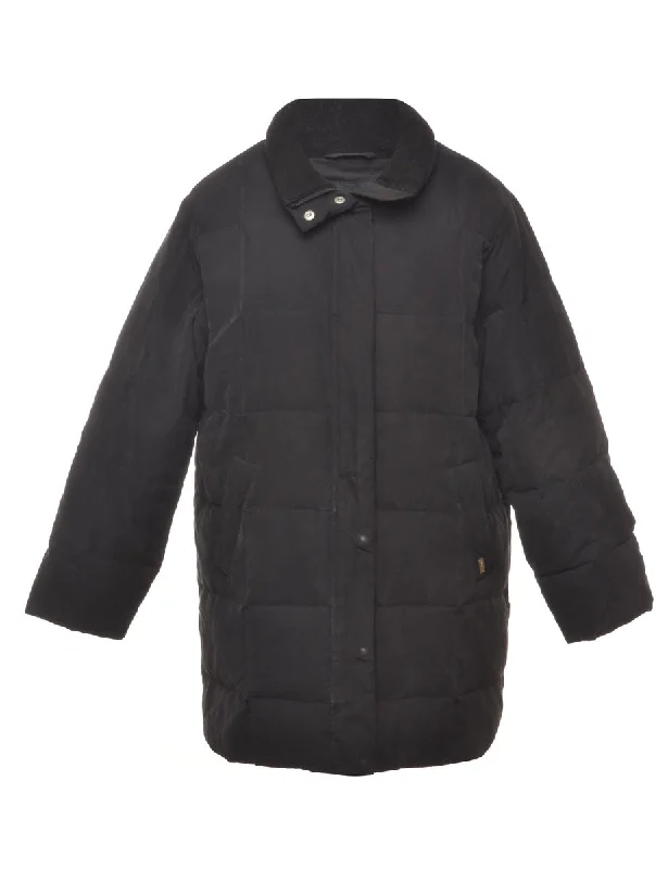 London Fog Black Classic Puffer Jacket - L