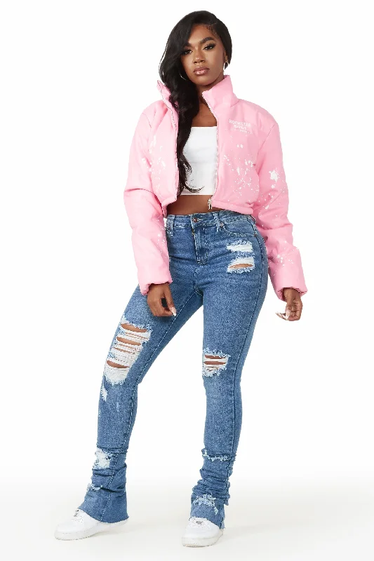 Toni Pink Art Dept. Puffer Jacket