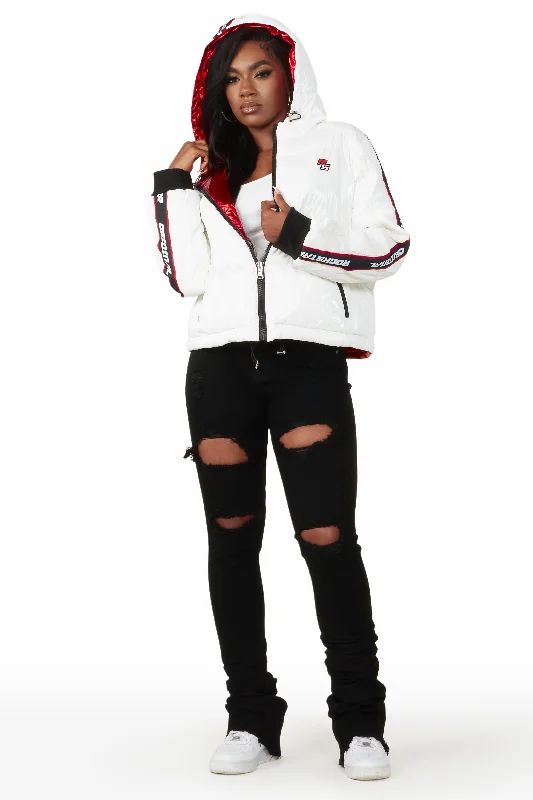 Jackey White Puffer Jacket