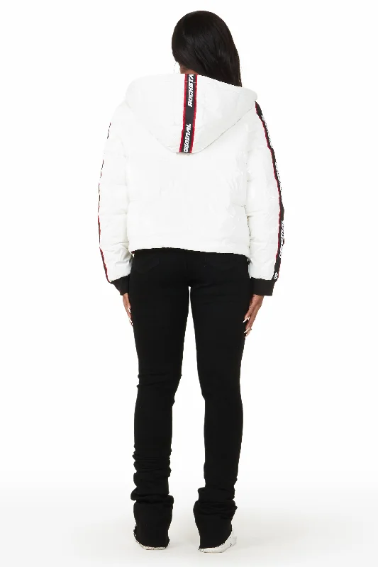 Jackey White Puffer Jacket