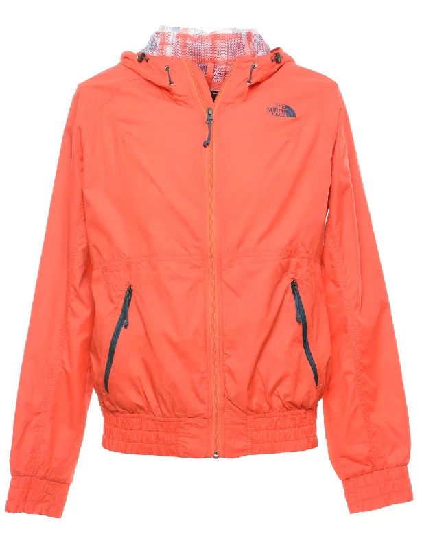 The North Face Red Hooded Nylon Jacket - M