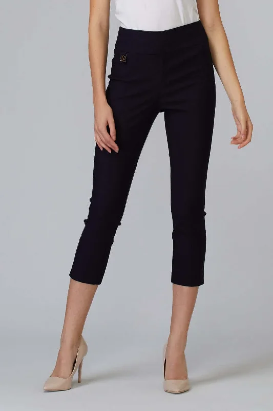 3/4 Pant in White, Midnight Blue & Black 201536P by Joseph Ribkoff Sizes