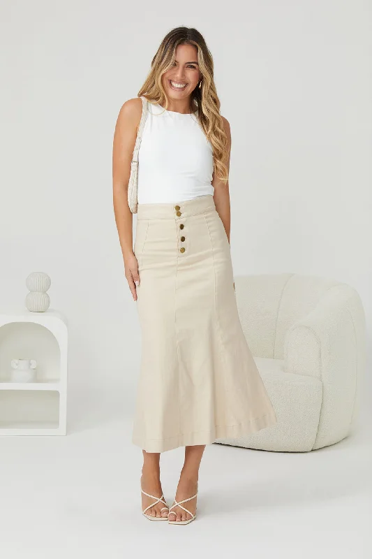 Aivee Skirt - Beige