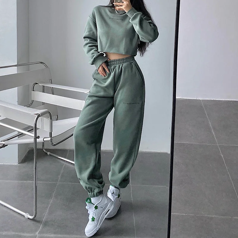 S / Green sweatpants