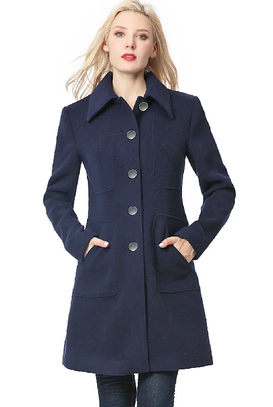 BGSD Women Anna Wool Blend Walking Coat