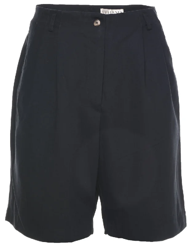 Black Plain Shorts - W29 L8