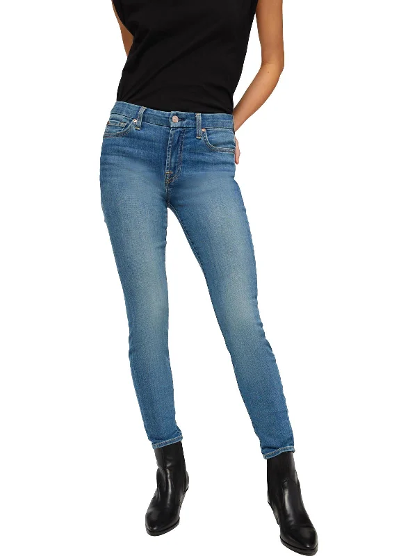 Blair Womens Mid-Rise Denim Skinny Jeans