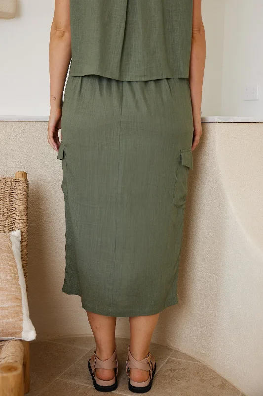 Carah Skirt - Khaki