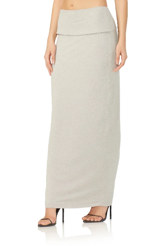 Esin Maxi Skirt - Heather Grey