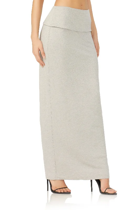 Esin Maxi Skirt - Heather Grey