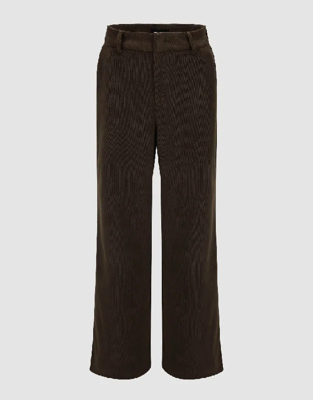 Knitted Straight Pants