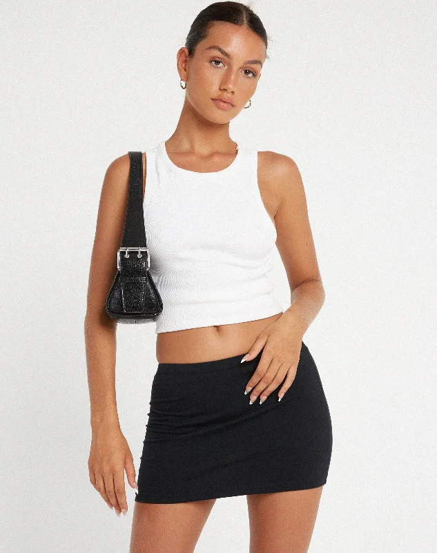 Lidya Mini Skirt in Black