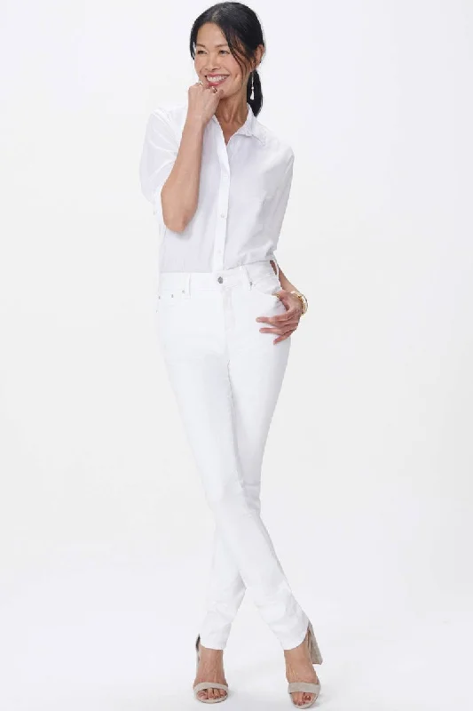 Marilyn Straight Jeans in Optic White MFOZ2013 by NYDJ