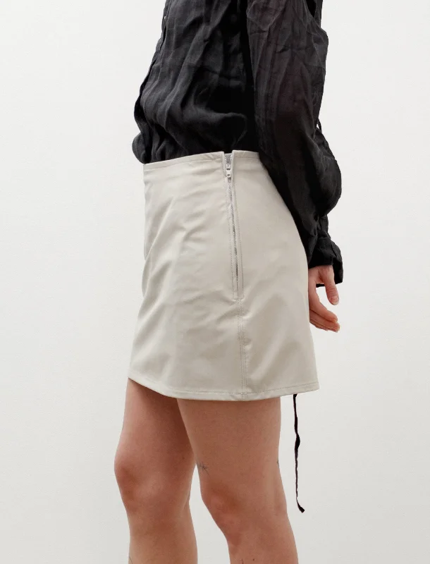 Mini Skirt Dusty White Muted Scuba