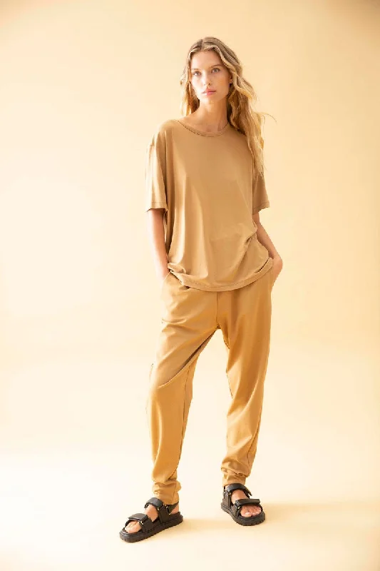 Base Pant in Caramel F095 1655 by Mela Purdie