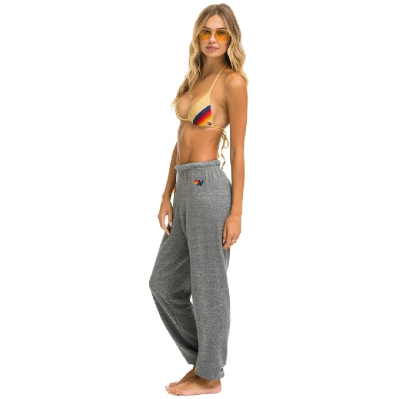 Rainbow Embroidery Sweatpant (Heather Grey)