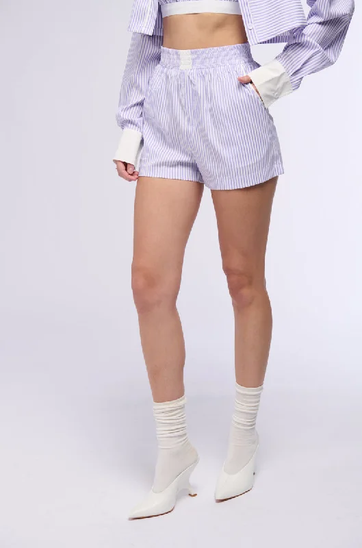 ROWAN POPLIN STRIPE SHORT