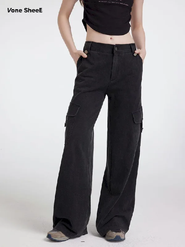 Washed do old sports peplum pants【s0000007172】