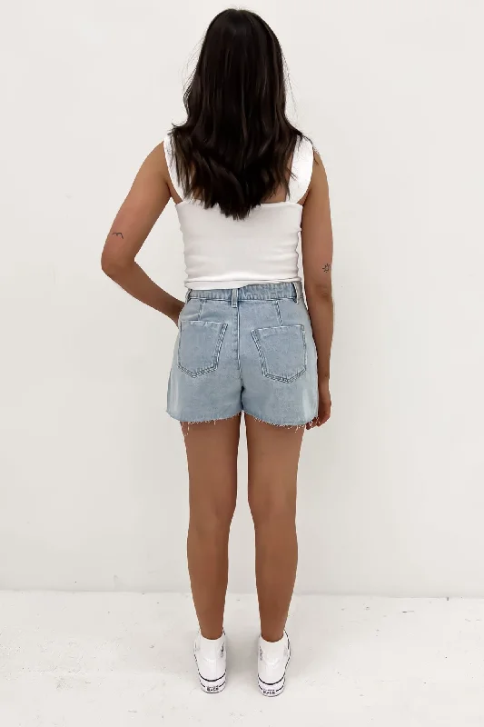 Shelby Denim Skort Light Blue