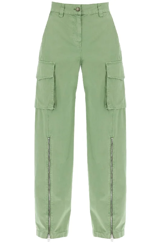 Stella mccartney organic cotton cargo pants for men 640160 3DU400 PISTACHIO