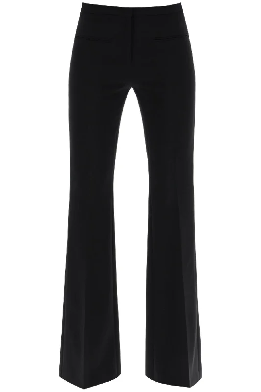 tailored bootcut pants in technical jersey 224CPA220PL0159 BLACK