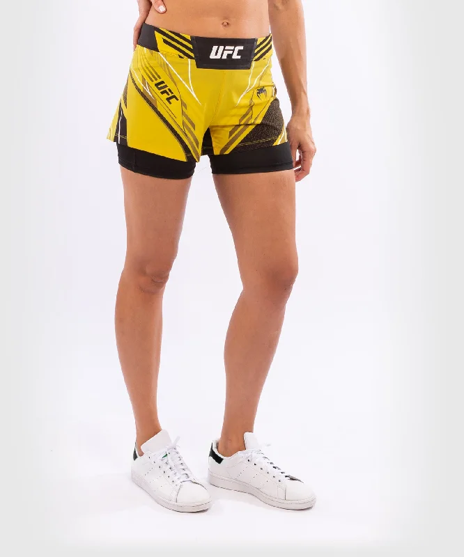 UFC Venum Authentic Fight Night Women's Shorts - Short Fit - Yellow