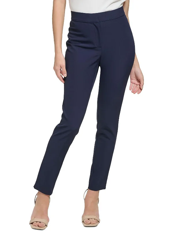 Womens Skinny Flat Front Dress Pants